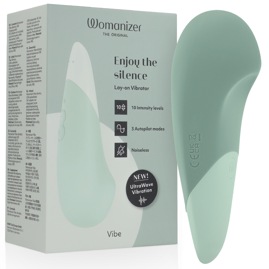 WOMANIZER - VIBE LAY-ON SILENT VIBRATOR SAGE