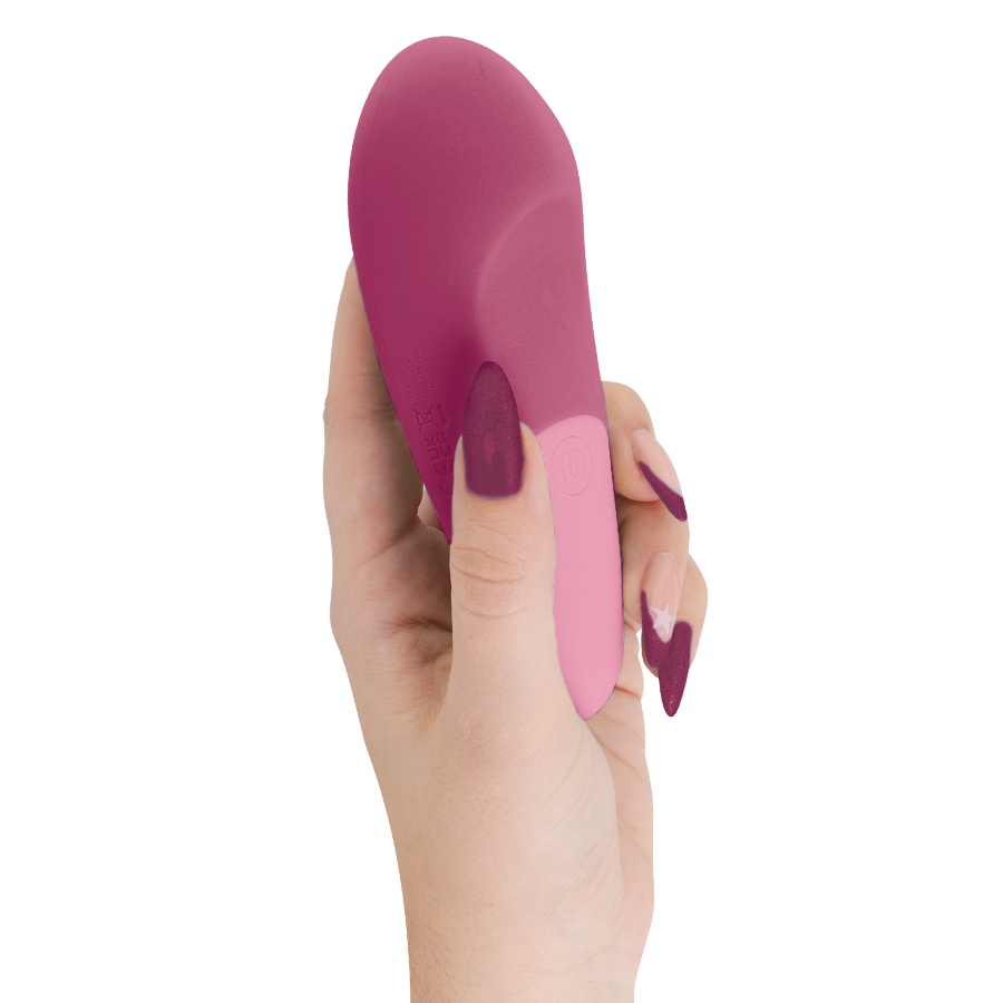 WOMANIZER - VIBE LAY-ON STILLE VIBRATOR MØRKET ROSA