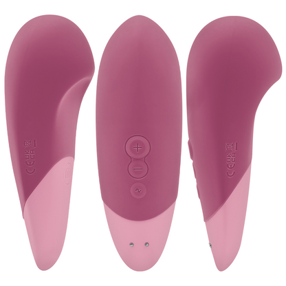WOMANIZER - VIBE LAY-ON STILLE VIBRATOR MØRKET ROSA