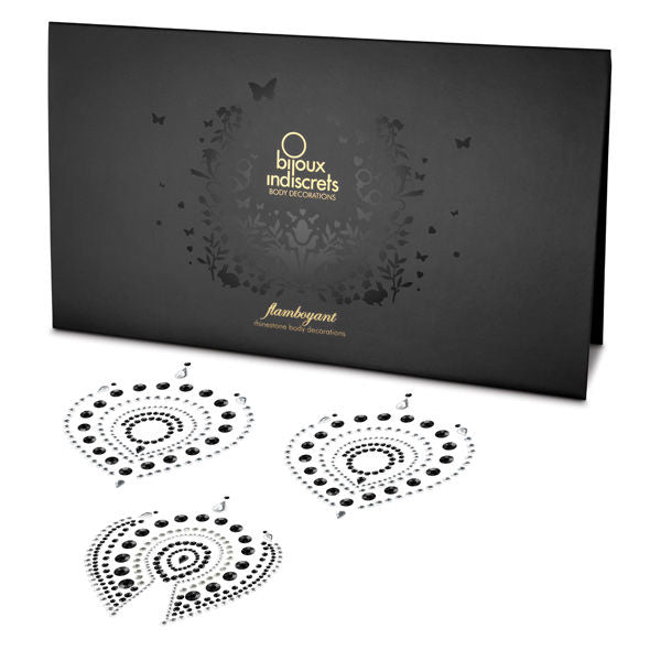 BIJOUX - INDISCRETS FLAMBOYANT SVART&amp;SØLV