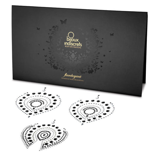 BIJOUX - INDISCRETS FLAMBOYANT SVART&amp;SØLV