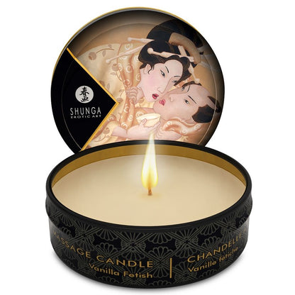 SHUNGA - MINI CARESS BY CANDLELIGHT DISPLAY MASSAGE CANDLES 24 UNITS