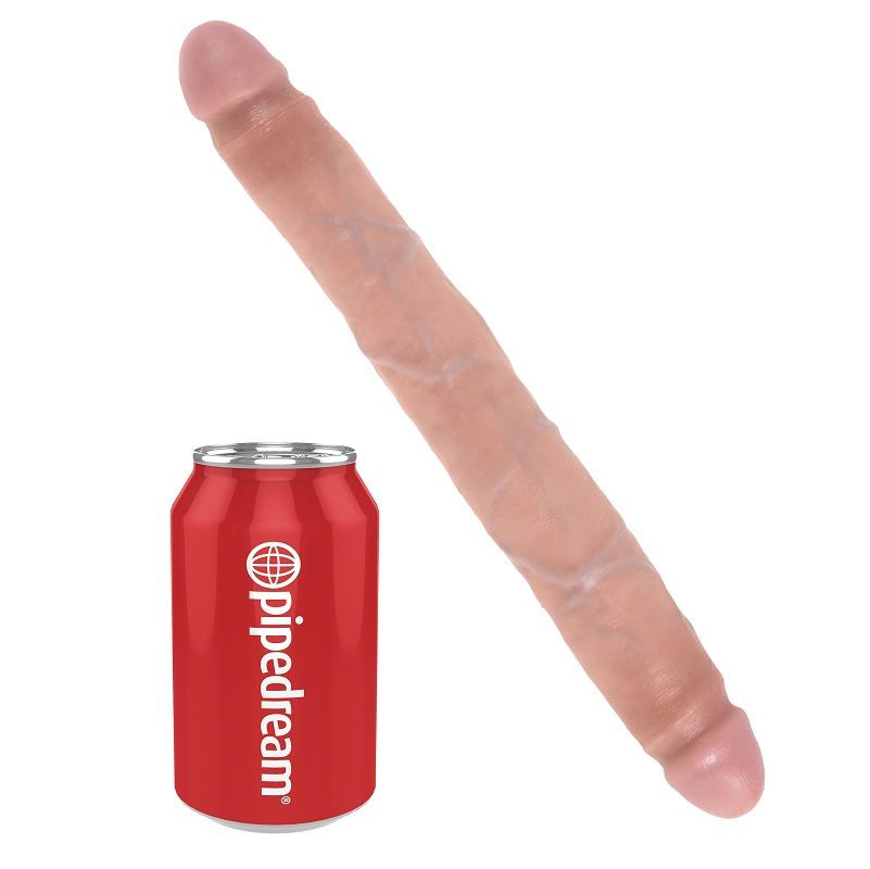 KONGEPIKK - SLIM DOBBEL DILDO 30 CM