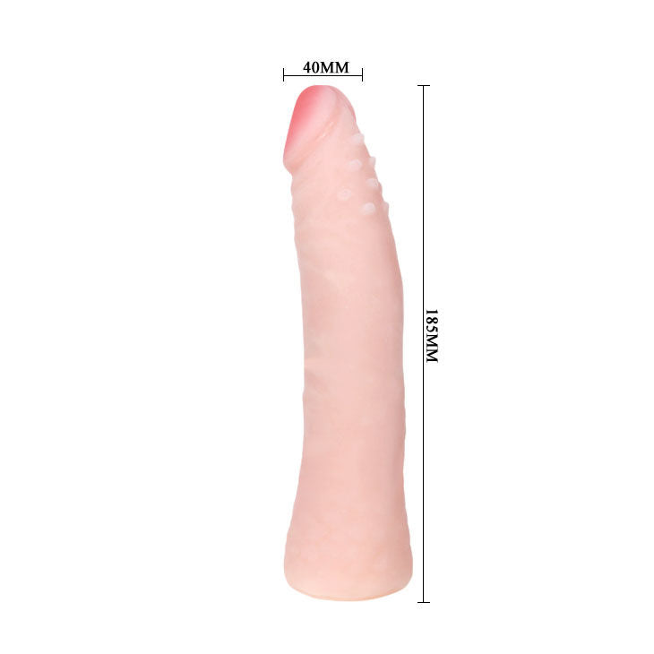 BAILE - REALISTISK SKIN TOUCH SILIKON DILDO 19 CM TILFELDIG FARGEBOKS