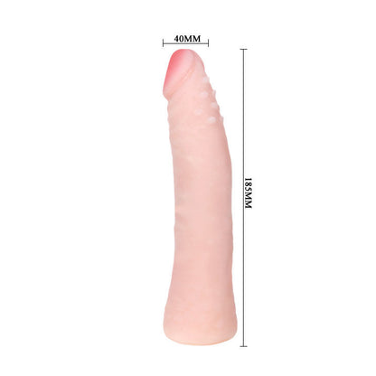 BAILE - REALISTISK SKIN TOUCH SILIKON DILDO 19 CM TILFELDIG FARGEBOKS