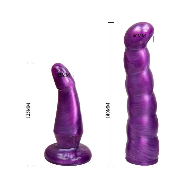 BAILE - LILA KVINNELIG ANAL- OG VAGINALSELE GPOINT 17 CM