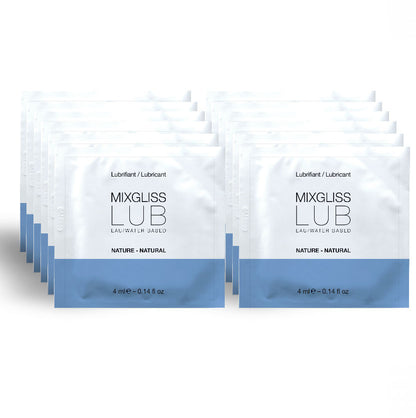 MIXGLISS - NATURLIG VANNBASERT GLIDEMIDDEL 12 ENKELTDOSER 4 ML