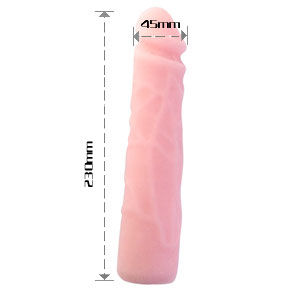 BAILE - REALISTISK SKIN TOUCH SILIKON DILDO 23 CM