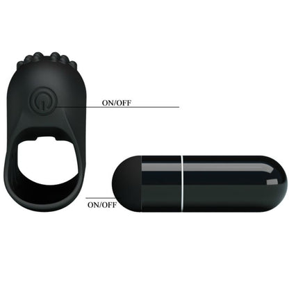 PRETTY LOVE - FLIRTATION STEWARD SVART VIBRASJONSFINGER