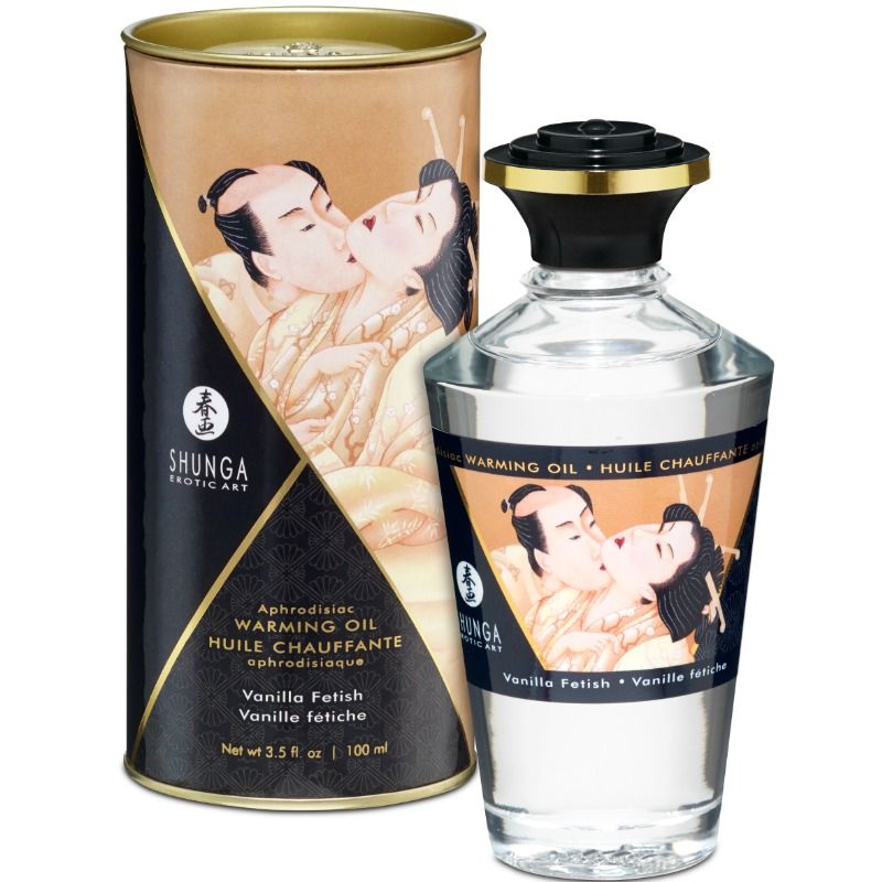 SHUNGA - FETISH VANILJESMAK MED VARMEFFEKT MASSASJEOLJE 100 ML