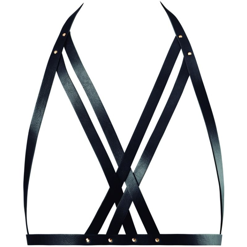 BIJOUX INDISCRETS MAZE - HALTER BH SELE SVART