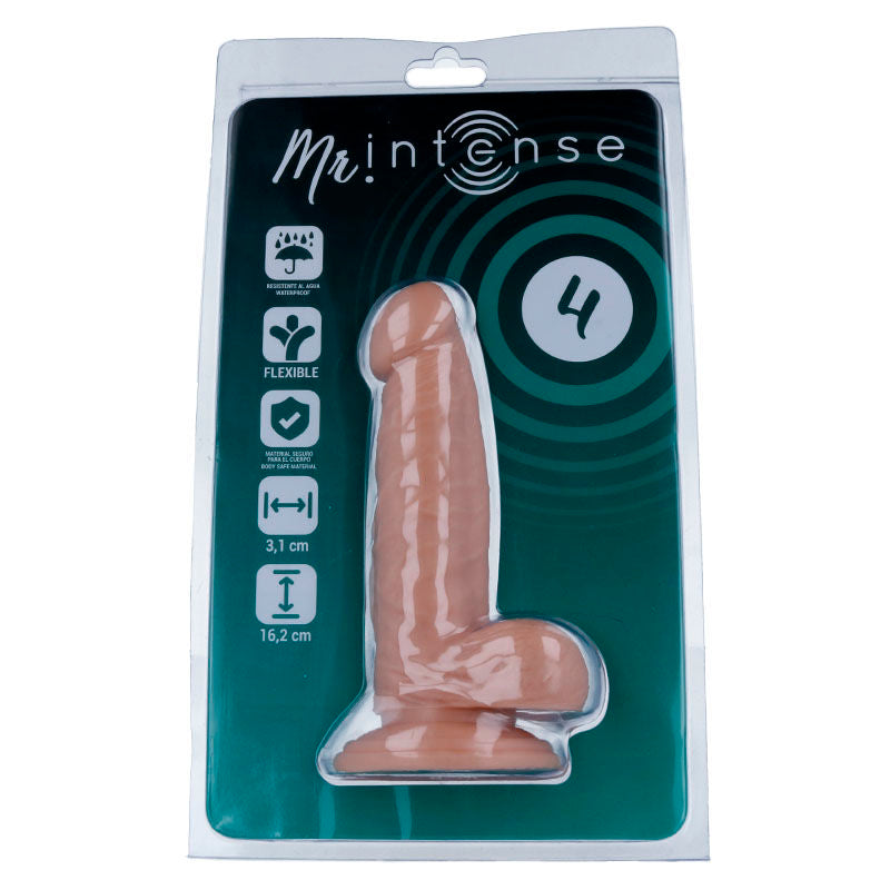 MR INTENSE - 4 REALISTISKE PIKER 16,2 CM -O- 3,1 CM