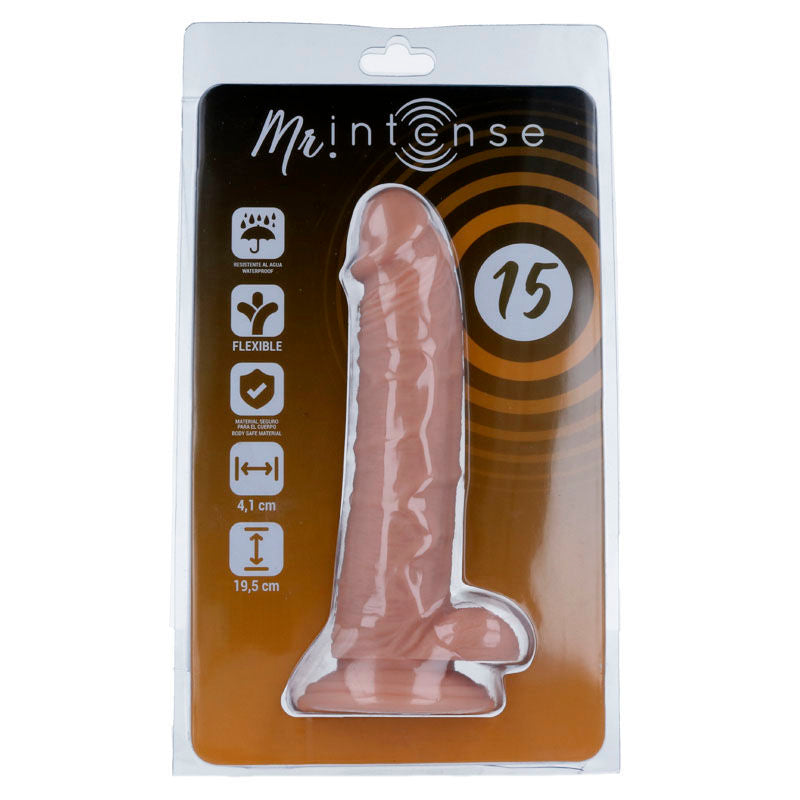 MR INTENSE - 15 REALISTISK PIKK 19,5 CM -O- 4,1 CM