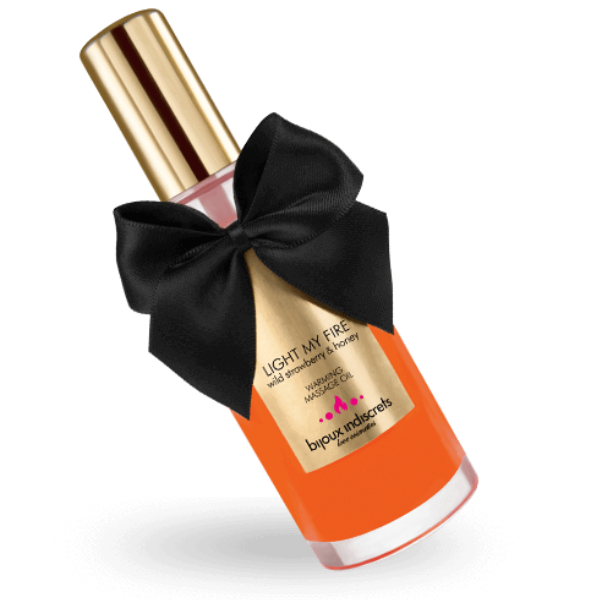 BIJOUX - MASSASJEOLJE MED VARMEFFEKT JORDBÆRAROMA