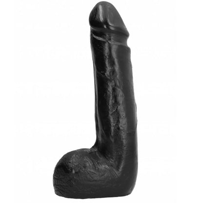 HELT SVART - MYK SVART REALISTISK DILDO 20 CM
