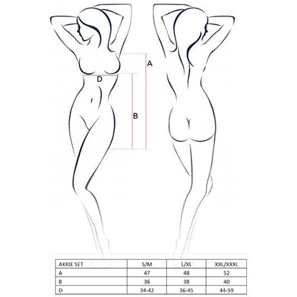 PASSION - KVINNE AKKIE SETT SYKEPLEIERKOSTYME S/M