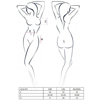 PASSION - KVINNE ULLA SETT STØRRELSE L/XL