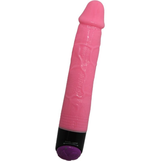 BAILE - FARGERIK SEX REALISTISK VIBRATOR ROSA 23 CM