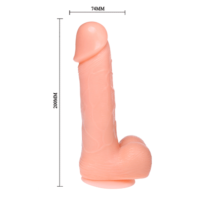 BAILE - REALISTISK DILDO DONG VIBRASJON OG ROTASJON 20 CM