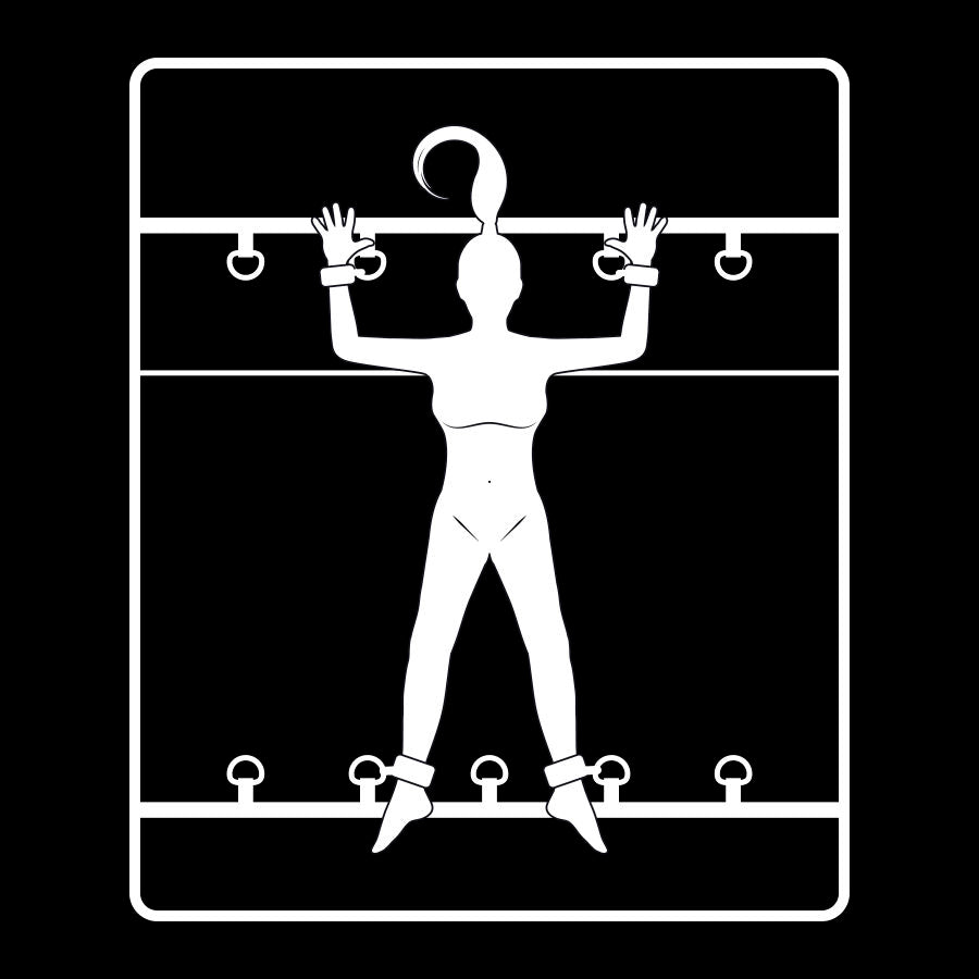 FETISH UNDERORDEN - LUKSURIØST SENGEBÅND MED NOPRENFØR