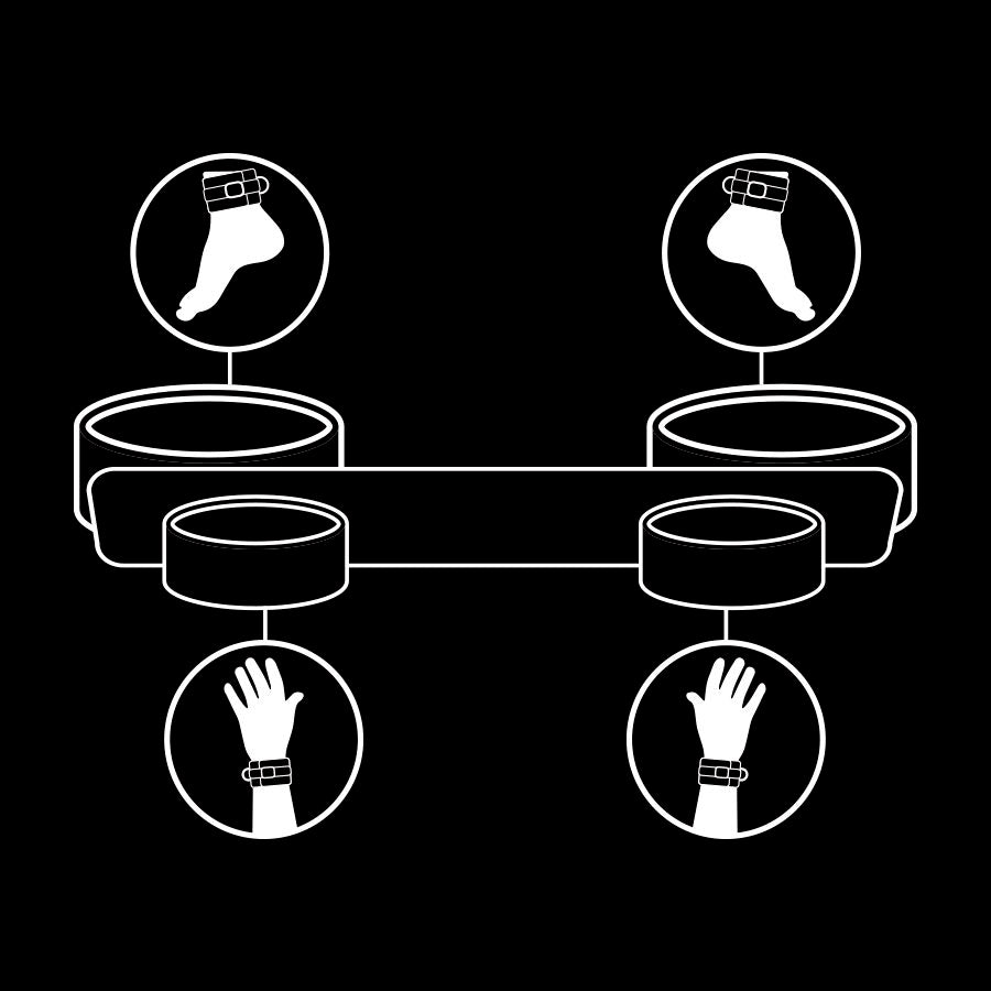 FETISK UNDERSOM - BONDAGE SPREDERBAR MED NOPRENFØR