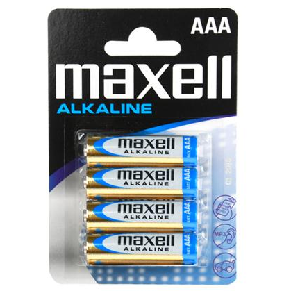 MAXELL - BATTERIER AAA 4 STK
