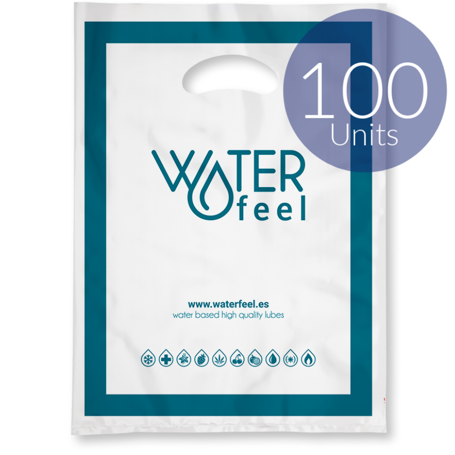 WATERFEEL - 100 MEDIUM PLASTIC BAGS 30 X 40 CM