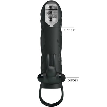 PRETTY LOVE - SILIKONTREKK MED VIBRASJON 14 CM 2.0