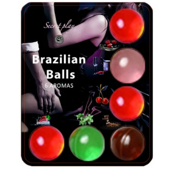 SECRETPLAY - BRASILIAN BALLS GLIDEMIDDEL VARME BALLER 6 ENHETER