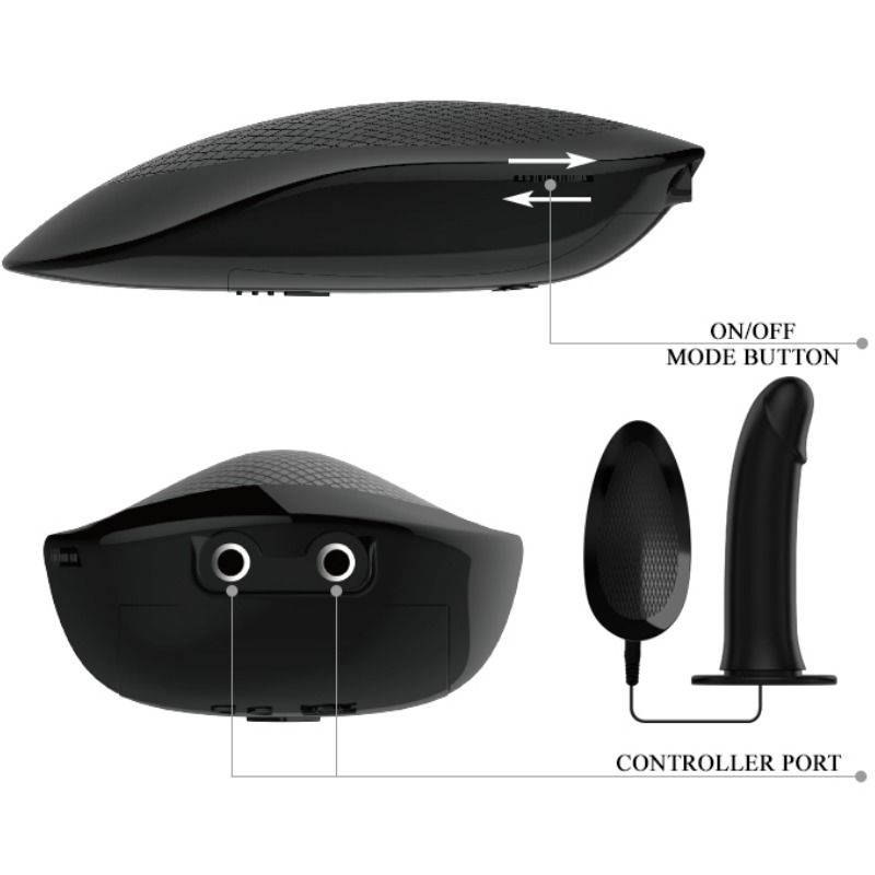 PEN KJÆRLIGHET - MARVIN STRAP-ON MED VIBRASJON OG HULL DILDO