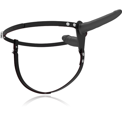 FETISK UNDERDÅNENDE SELE - SVART DOBBELPENETRERING