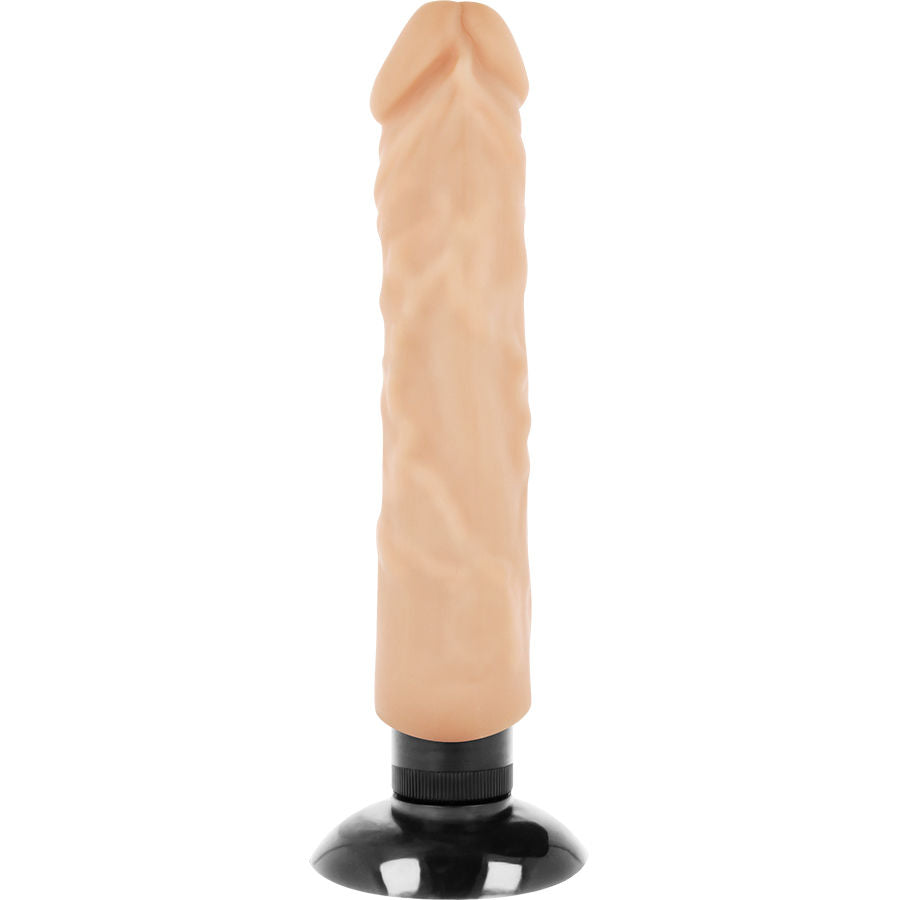BASECOCK - REALISTISK VIBRATOR 2-1 KJØTT 20 CM -O- 4 CM