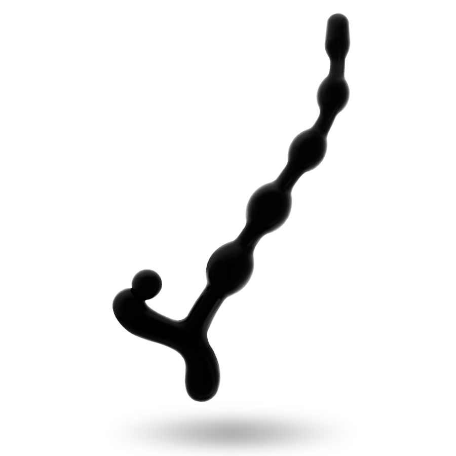 AVHENGIGHETSLEKE - ANALBALLER 22 CM SVART