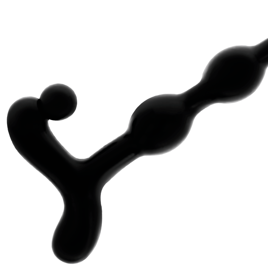 AVHENGIGHETSLEKE - ANALBALLER 22 CM SVART