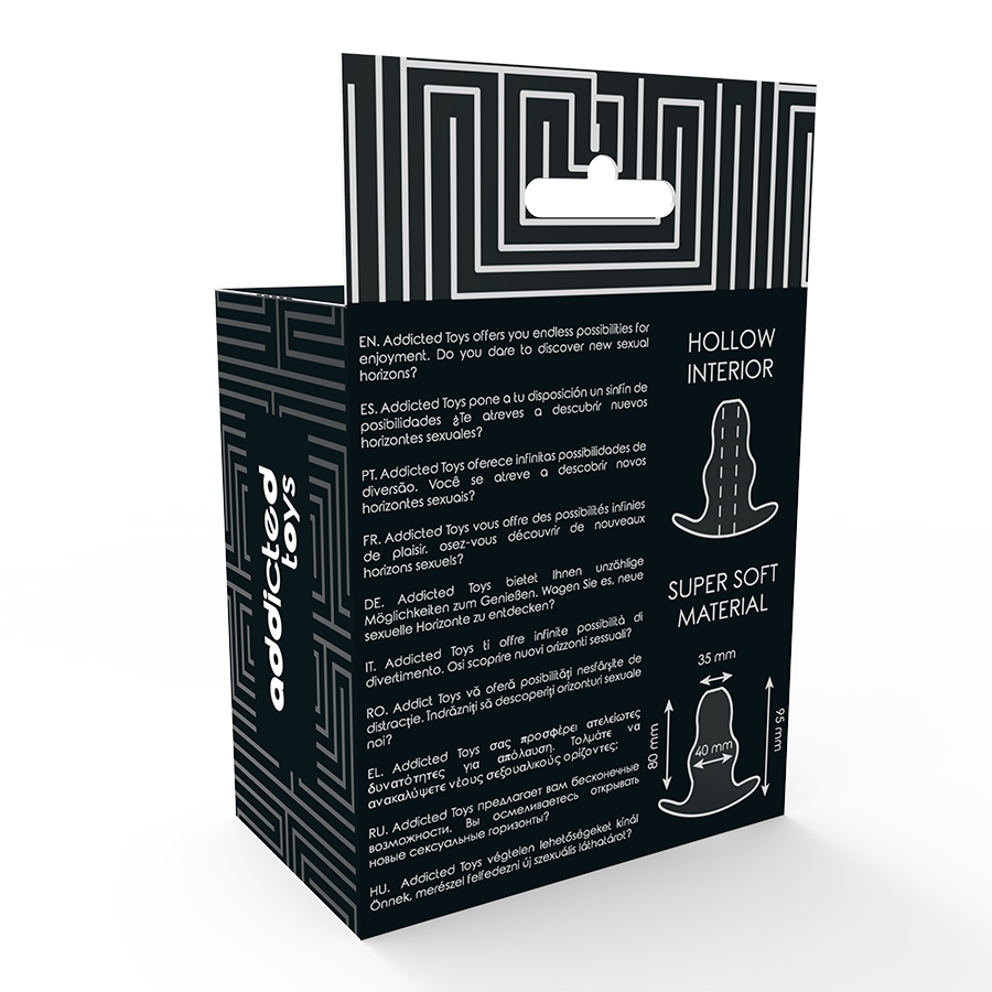 AVHENGIG LEKETØY - MEDIUM ANALDILATOR 9,5 CM - TRANSPARENT