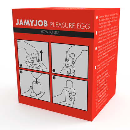 JAMYJOB - EGGMASTURBATOR RØD VERSJON DISKRET