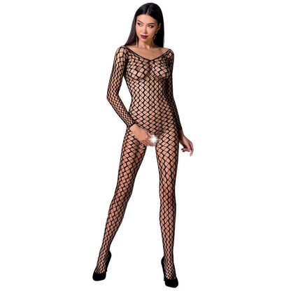 PASSION - KVINNE BS068 BODYSTOCKING SVART EN STØRRELSE