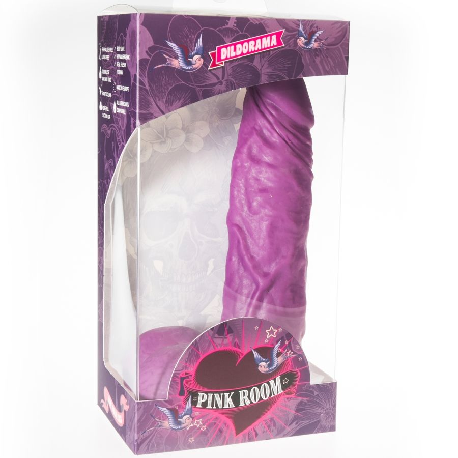 ROSA ROM - CHEMS REALISTISK DILDO LILLA 20 CM