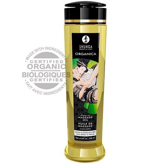 SHUNGA - NATURLIG ØKOLOGISK MASSASJEOLJE 240 ML