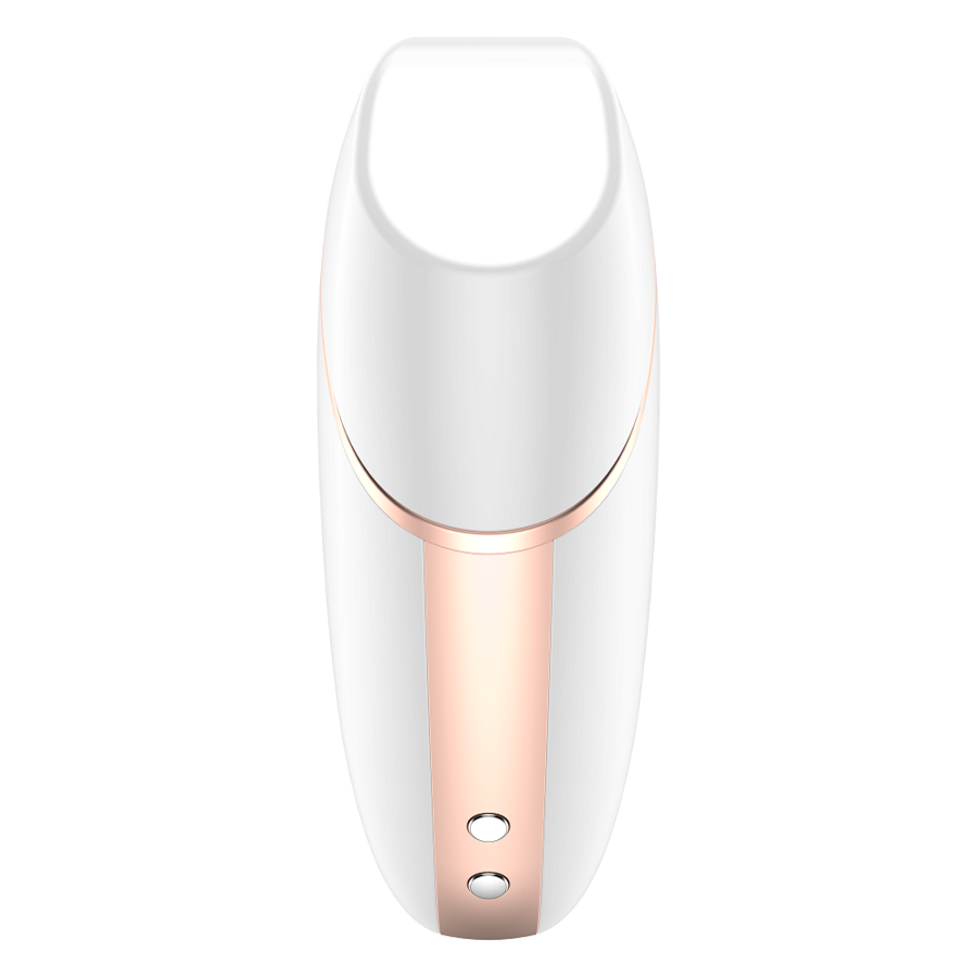 SATISFYER - KJÆRLIGHETSTREKANT LUFTPULSSTIMULATOR OG VIBRATOR HVIT