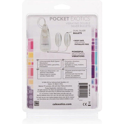 CALEXOTICS - VIBRERENDE KULE SØLV DUO