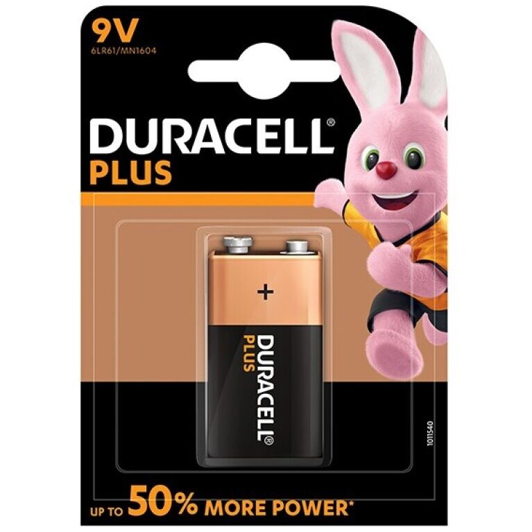 DURACELL - PLUS POWER-BATTERI 9V LR61 1 ENHET