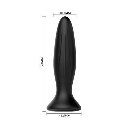 MR PLAY - OPPLADBAR SVART VIBRATOR ANALPLUGG