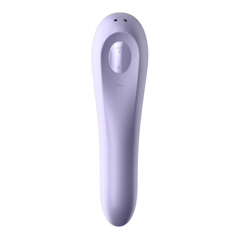 SATISFYER - DUAL PLEASURE AIR PULSE VIBRATOR LILLA
