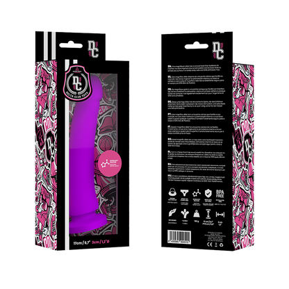 DELTA CLUB - LEKETØY LILA DILDO MEDISINSK SILIKON 17 CM -O- 3 CM