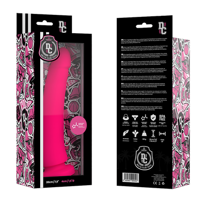 DELTA CLUB - LEKETØY ROSA DILDO MEDISINSK SILIKON 20 CM -O- 4 CM
