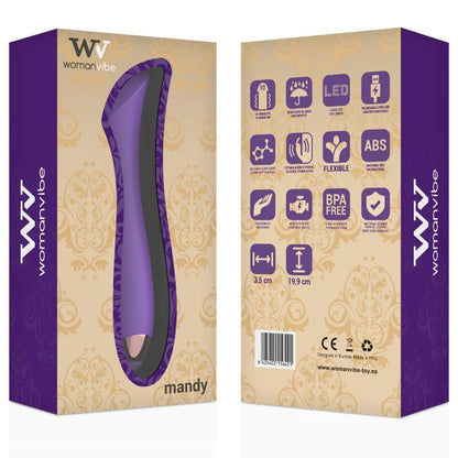 WOMANVIBE - MANDY "K" POINT SILIKON OPPLADBAR VIBRATOR