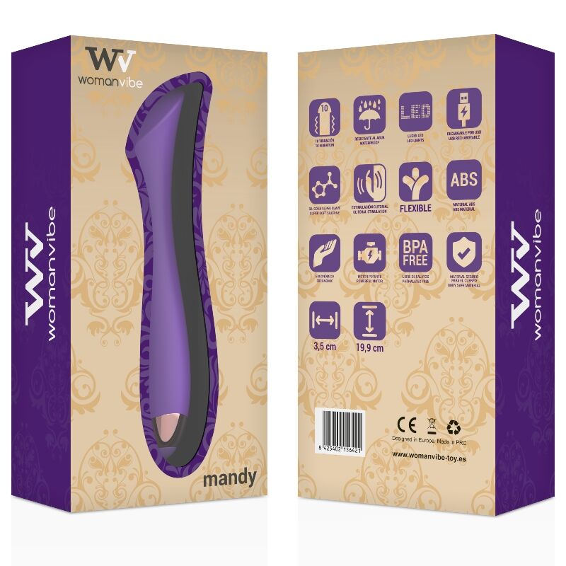WOMANVIBE - MANDY "K" POINT SILIKON OPPLADBAR VIBRATOR