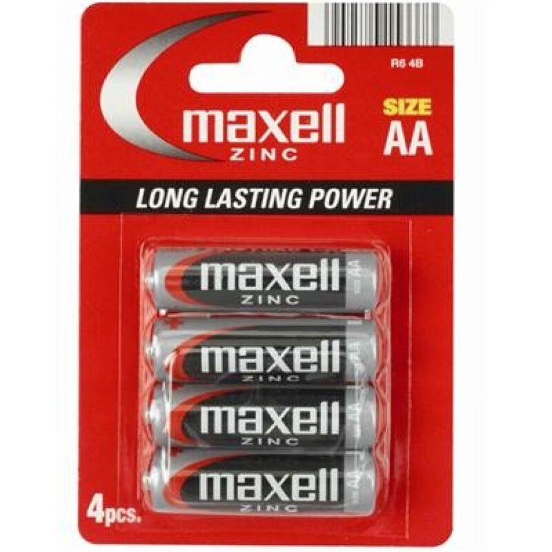 MAXELL - PILA SALINA MANGANESO AA R6 * 4 ENHETER