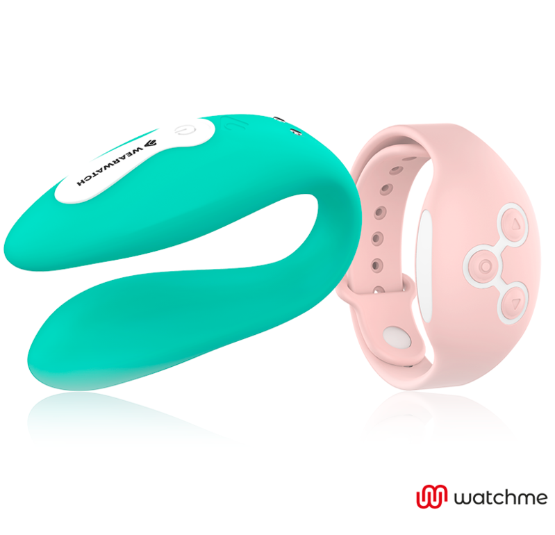 WEARWATCH - WATCHME VIBRATOR MED DOBBEL TEKNOLOGI SJØVANN / ROSA